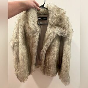 ZARA fur coat